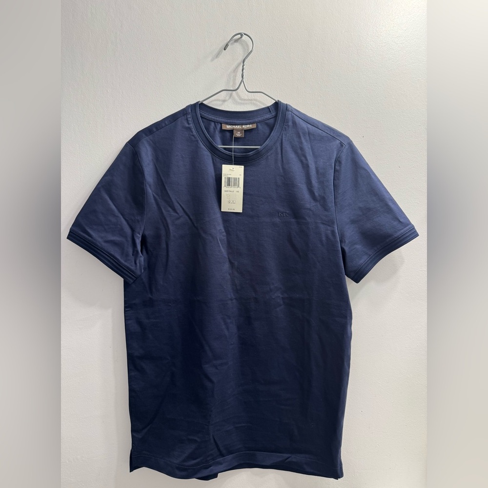 Michael Kors Men's Navy Short-Sleeve Crew Tee